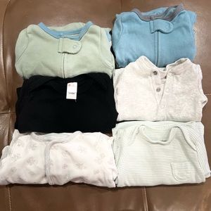 Lot of 6 sleepers and gowns newborn baby 0-3 months cloud island Ralph Lauren